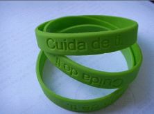 Silicone debossed bracelet